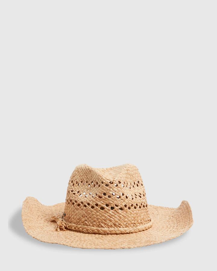 Image of Hats. Productname: Billabong Womens Cara Straw Hat Natural - in Natural colour by brand - Billabong