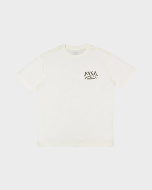 Image of T-Shirts. Productname: RVCA Mens Rvca Ridge T-Shirt Antique White - in Antique White colour by brand - RVCA