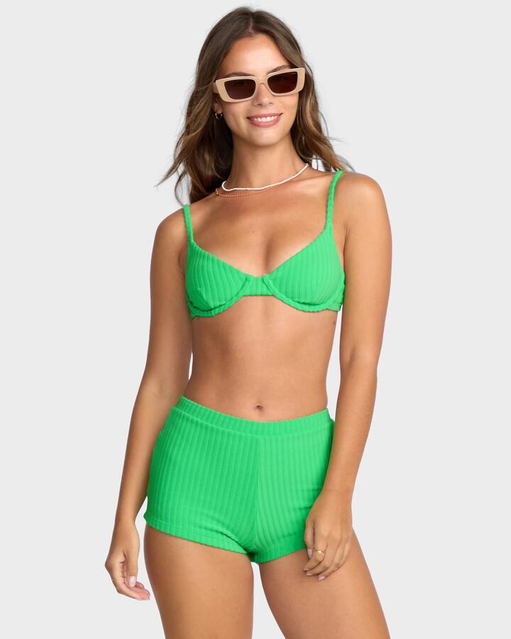 Image of Swimwear. Product name - Billabong Womens Josie In The Loop Demi Underwire Bikini Top Jungle Green in Jungle Green colour by brand - Billabong