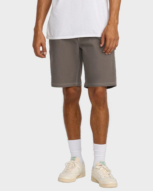Image of Accessories. Productname: RVCA Mens Americana Carpenter Walkshorts Mushroom - in Mushroom colour by brand - RVCA