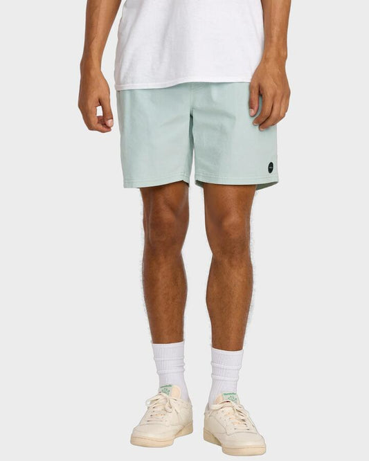 Image of Accessories. Productname: RVCA Mens Escape Elastic Waist Walkshorts Green Tea - in Green Tea colour by brand - RVCA
