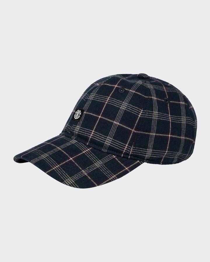 Image of Hats. Productname: Element Mens Icon Check Dad Cap Tartan Blue - in Tartan Blue colour by brand - Element