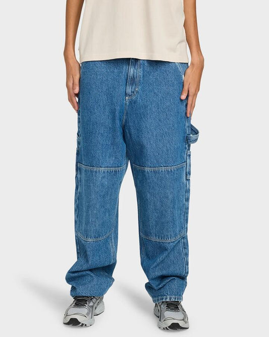 Image of Jeans. Productname: Element Mens Big Carpenter Denim Jeans Mid Used - in Mid Used colour by brand - Element