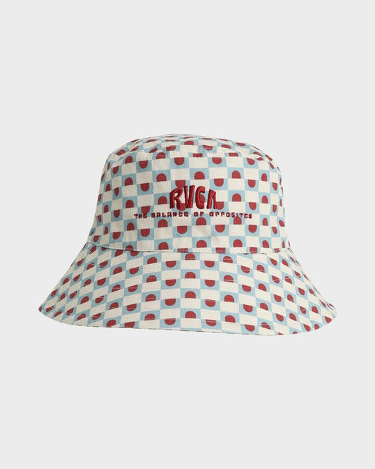 Image of Hats. Productname: RVCA Womens The Drean Revesible Bucket Hat Sky Blue - in Sky Blue colour by brand - RVCA