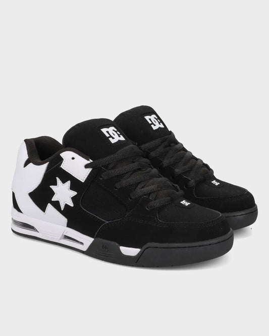 Image of Shoes. Product name - DC Shoes Mens Dc Commad Skate Shoes Black/White - in Black/White colour by brand - DC Shoes