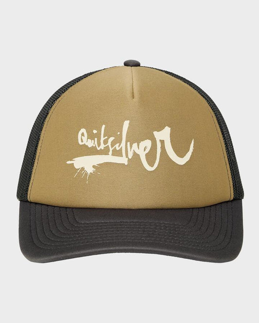 Image of Hats. Productname: Quiksilver Mens Dna Impaired Trucker Cap Aloe - in Aloe colour by brand - Quiksilver