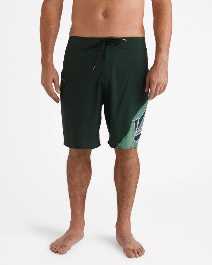Image of Swimwear. Product name - Volcom Mens Vee Bee Mod 20" Boardshorts Scarab in Scarab colour by brand - Volcom