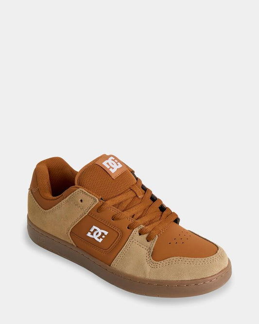 Image of Shoes. Product name - DC Shoes Mens Manteca 4 Skate Shoes Tan/Brown/Gum in Tan/Brown/Gum colour by brand - DC Shoes