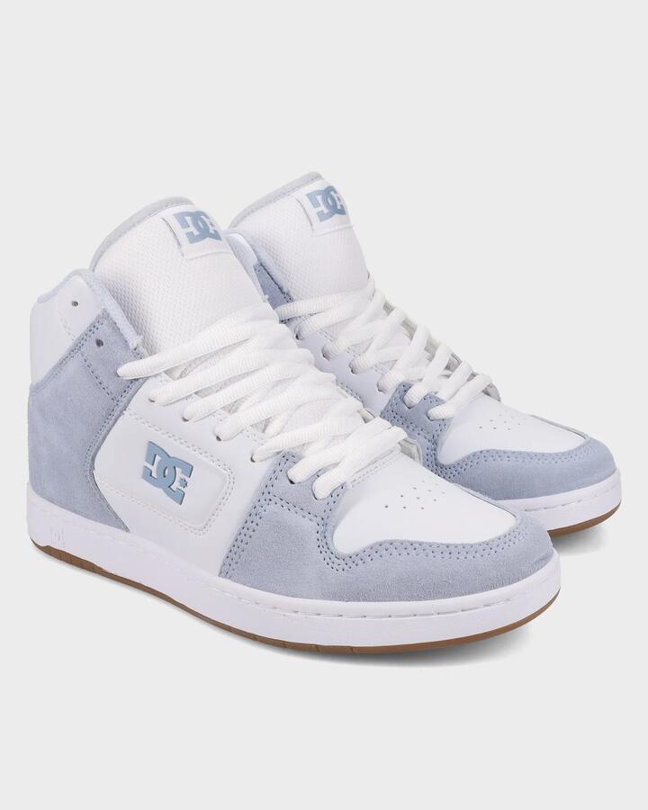 Image of Sneakers. Product name - DC Shoes Mens Manteca 4 Hi Sneakers Grey/White in Grey/White colour by brand - DC Shoes
