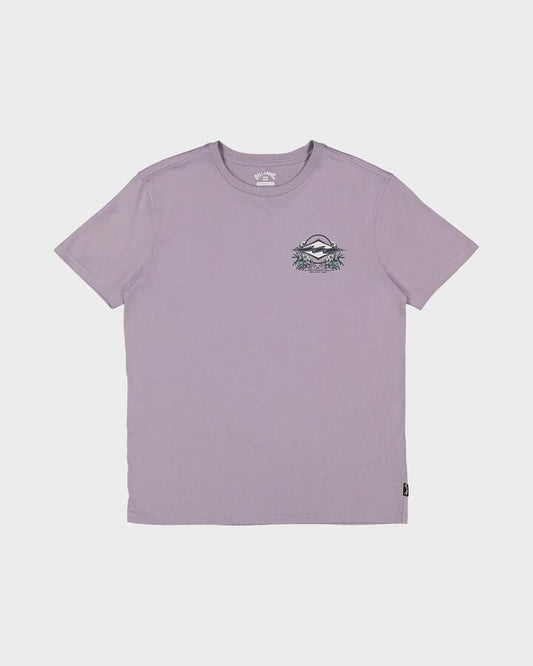 Image of T-Shirts. Productname: Billabong Boys 2-7 Groms Jaybay T-Shirt Light Purple - in Light Purple colour by brand - Billabong