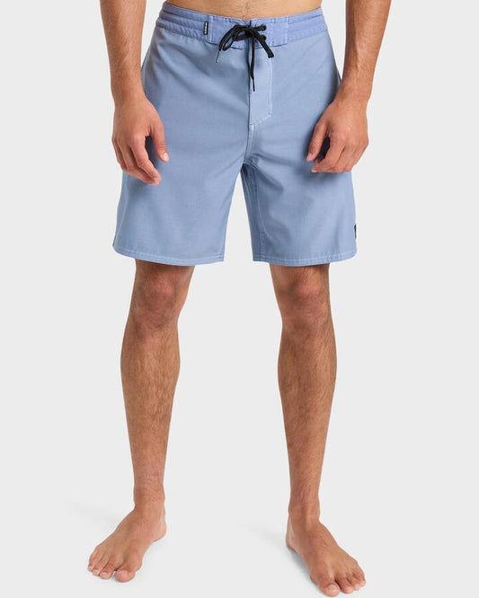 Image of Swimwear. Product name - Quiksilver Mens Surfsilk 18" Boardshorts Ashley Blue in Ashley Blue colour by brand - Quiksilver