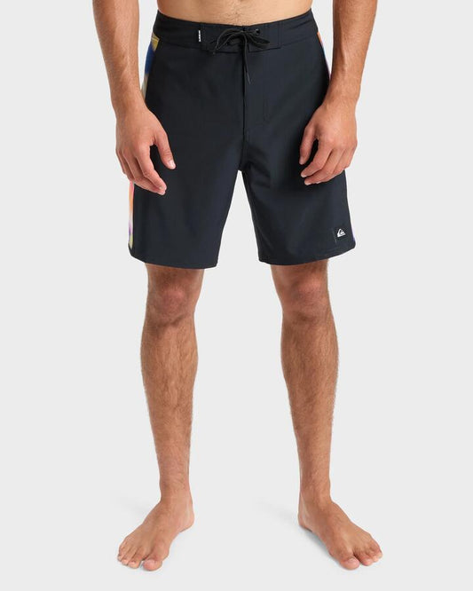Image of Swimwear. Productname: Quiksilver Mens Surfsilk 19" Boardshorts Black - in Black colour by brand - Quiksilver