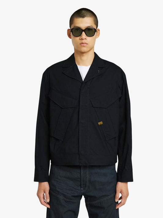 Image of a model wearing Outerwear. Productname: G-Star Rovic Trucker Jacket in Salute colour by brand - G-Star