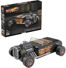 Image of Construction Set Toys. Product name - Mega Construx Hot Wheels Street Rodder in colour by brand - Megabloks
