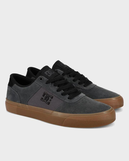 Image of Shoes. Productname: DC Shoes - Mens Teknic Skate Shoes - Dark Grey/Black - in Dark Grey/Black colour by brand - DC Shoes