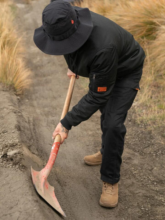 Image of a model wearing Uniforms & Workwear. Productname: Volcom - Mens Workwear Boonie - Black - in Black colour by brand - Volcom
