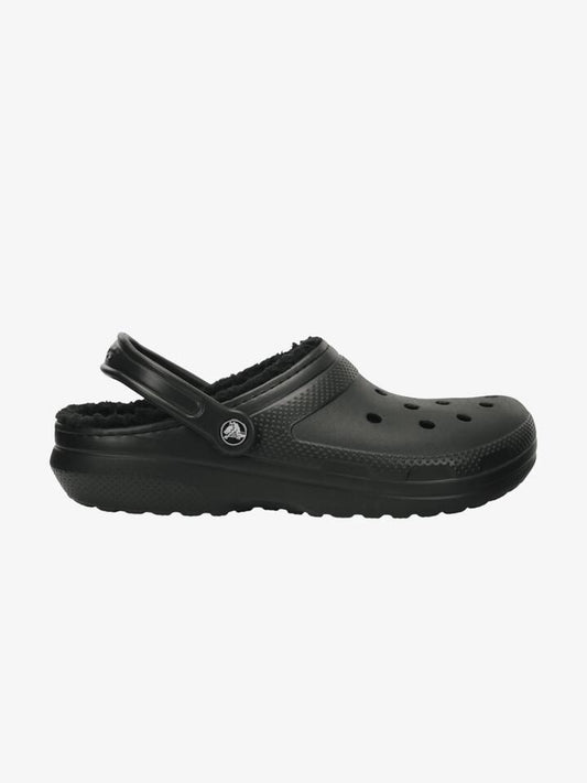 Image of Sandals. Productname: Crocs Classic Lined Clog Blk/Blk in Black/Black colour by brand - Crocs