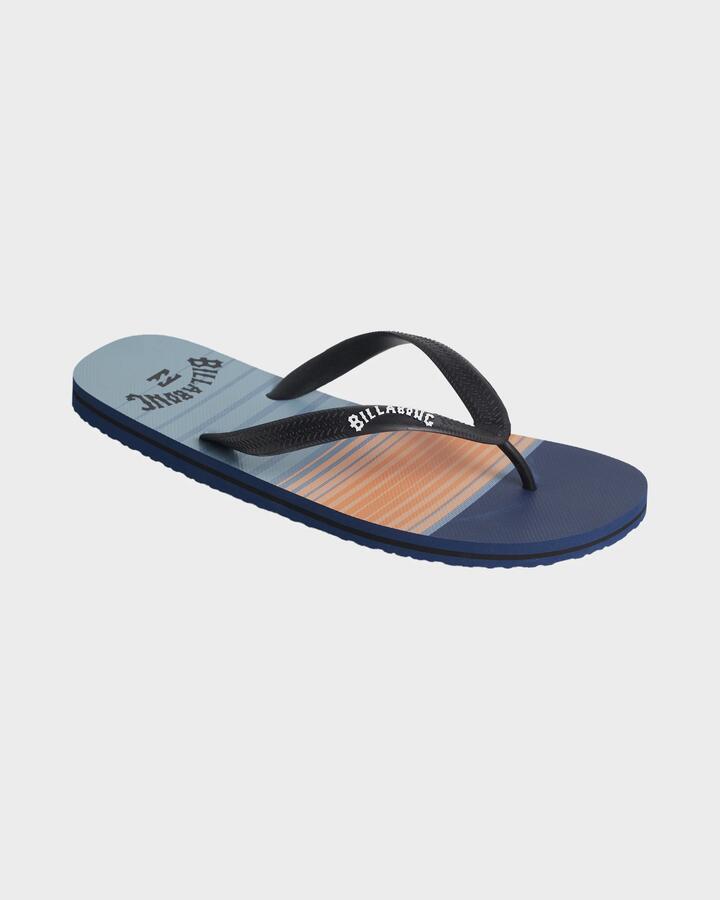 Image of Sandals. Product name - Billabong Mens Northpoint Thongs Deep Blue in Deep Blue colour by brand - Billabong