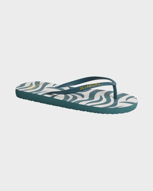 Image of Sandals. Productname: Billabong - Womens All The Waves Thongs - Evergreen - in Evergreen colour by brand - Billabong