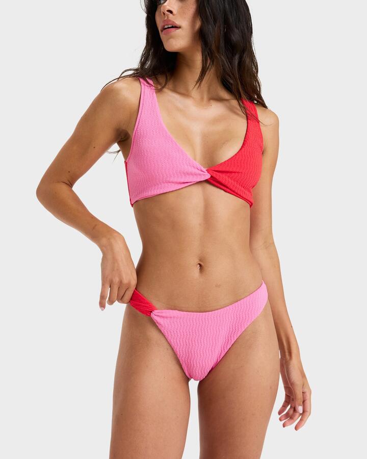 Image of Swimwear. Productname: Roxy Womens Lagos High Leg Cheeky Bikini Bottom Tomato - in Tomato colour by brand - Roxy