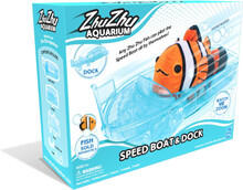 Image of Dolls. Product name - ZhuZhu Aquarium Boat & Dock Set in colour by brand - Toymate