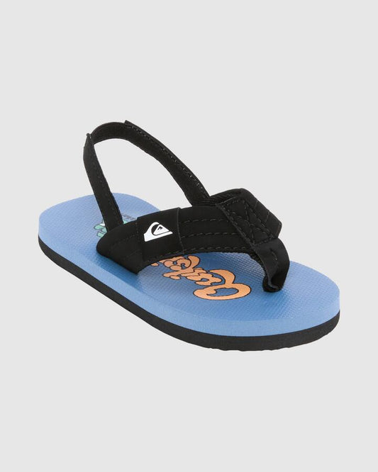 Image of Sandals. Productname: Quiksilver Boys 2-7 Moncata Layback Thongs Blue/Multi - in Blue/Multi colour by brand - Quiksilver