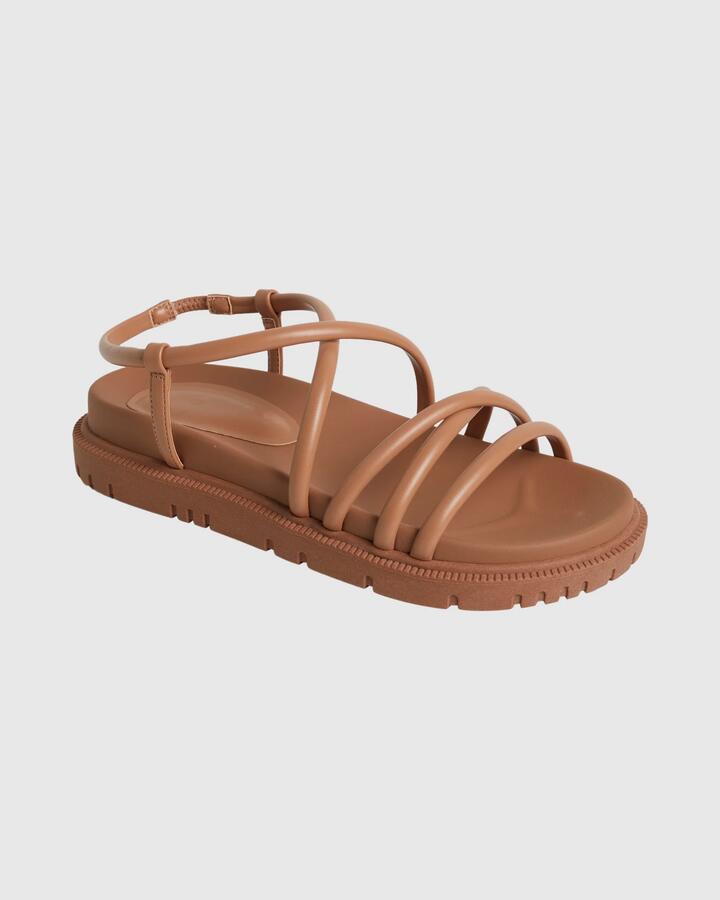 Image of Sandals. Productname: Roxy - Womens Brooke Sandals - Camel - in Camel colour by brand - Roxy