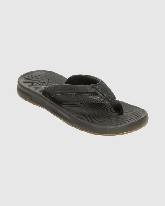 Image of Sandals. Productname: Quiksilver - Mens Travel Thongs - Black - in Black colour by brand - Quiksilver
