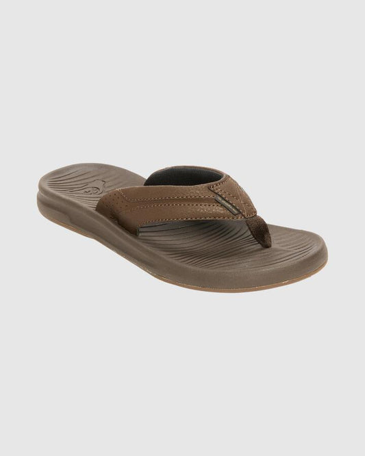 Image of Sandals. Productname: Quiksilver - Mens Travel Thongs - Brown - in Brown colour by brand - Quiksilver