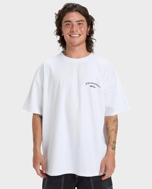Image of T-Shirts. Productname: Quiksilver Mens Stretch Tribal T-Shirt White - in White colour by brand - Quiksilver