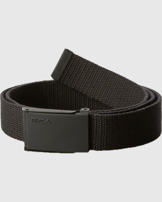 Image of Accessories. Productname: RVCA - Mens Option Web Nylon Belt - Black - in Black colour by brand - RVCA