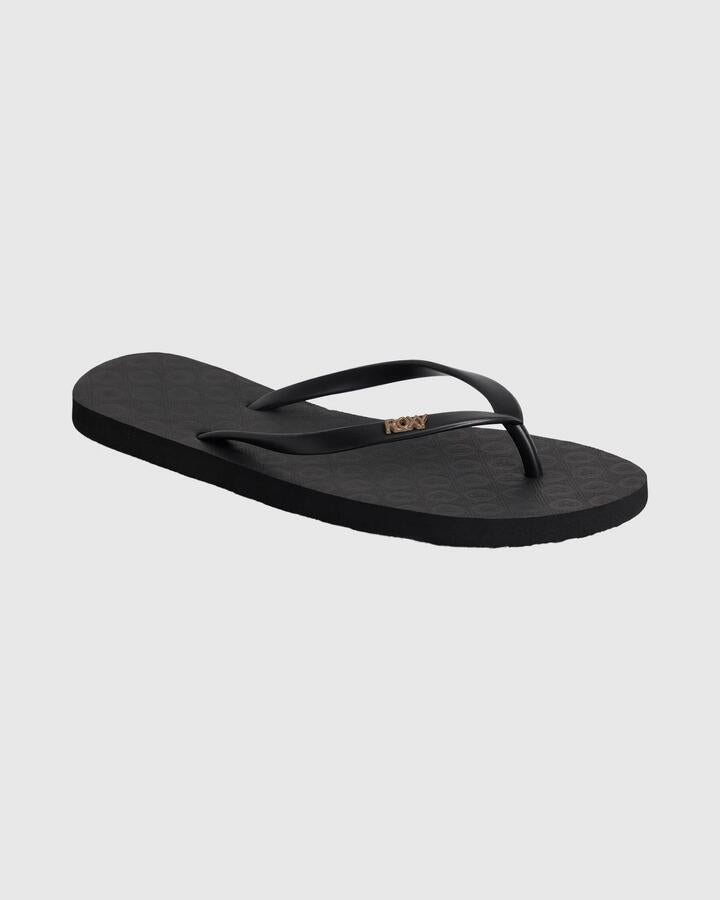 Image of Sandals. Product name - Roxy Womens Viva Iv Thongs Black in Black colour by brand - Roxy
