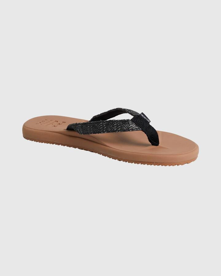 Image of Sandals. Product name - Billabong Womens Kiana Recovery Sandals Black in Black colour by brand - Billabong