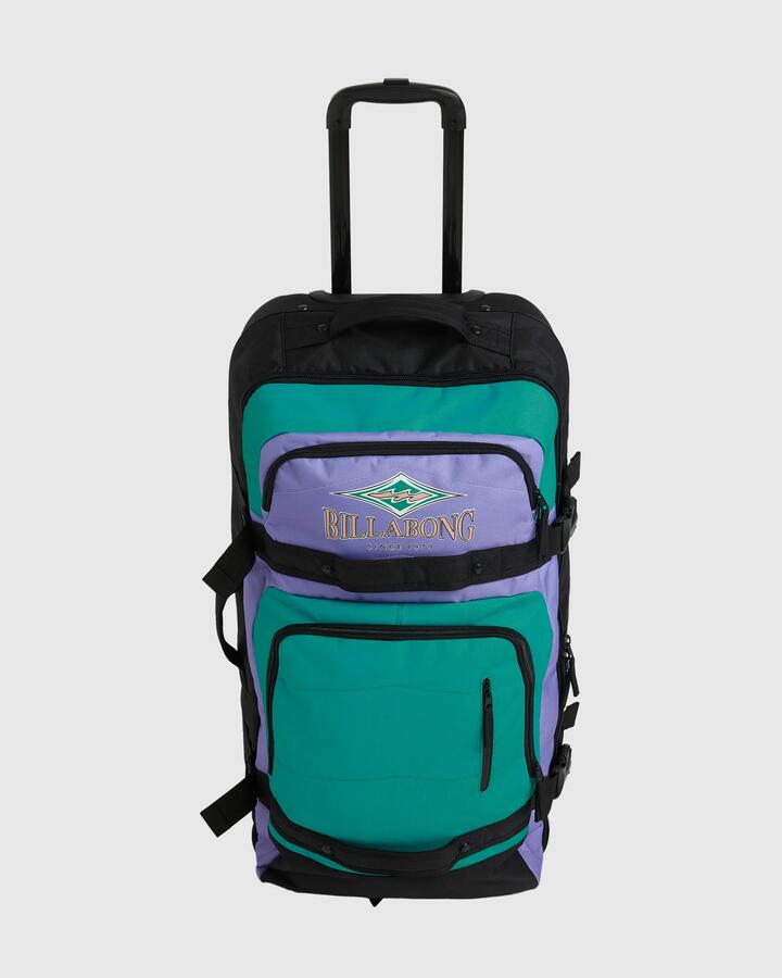 Image of Accessories. Product name - Billabong Womens Keep It Rolling Roller Suitcase Multi in Multi colour by brand - Billabong