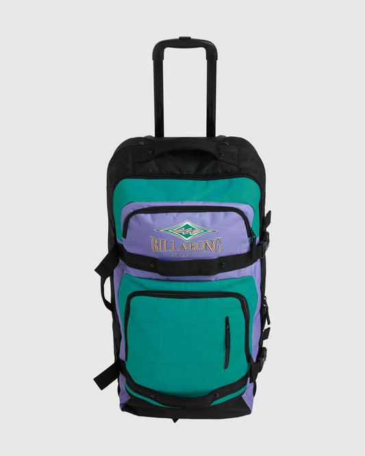 Image of Accessories. Product name - Billabong Womens Keep It Rolling Roller Suitcase Multi in Multi colour by brand - Billabong