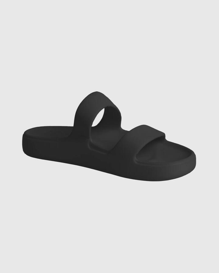Image of Sandals. Product name - Billabong Womens Malibu Recovery Sandals Black in Black colour by brand - Billabong