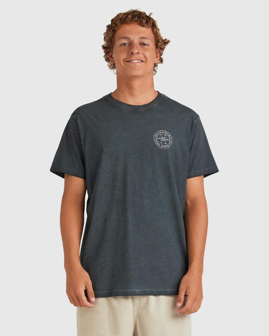 Image of T-Shirts. Product name - Billabong Mens Big Wave Daz T-Shirt Midnight in Midnight colour by brand - Billabong