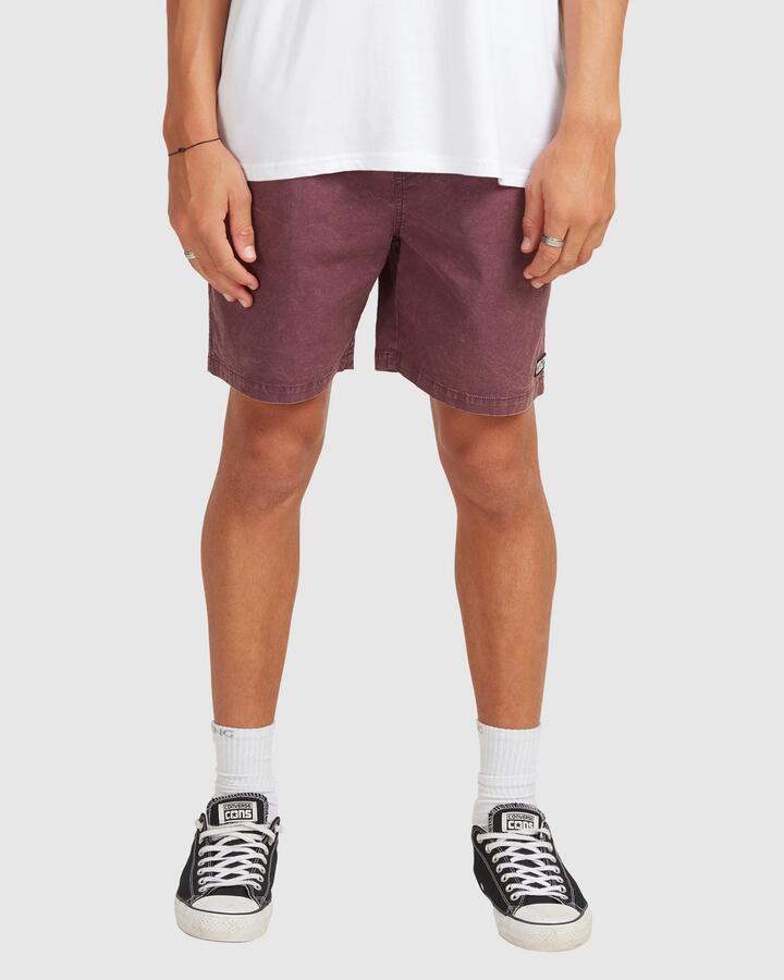 Image of Accessories. Productname: Billabong - Mens Mario 2.0 Cargo Walkshorts - Burgundy - in Burgundy colour by brand - Billabong