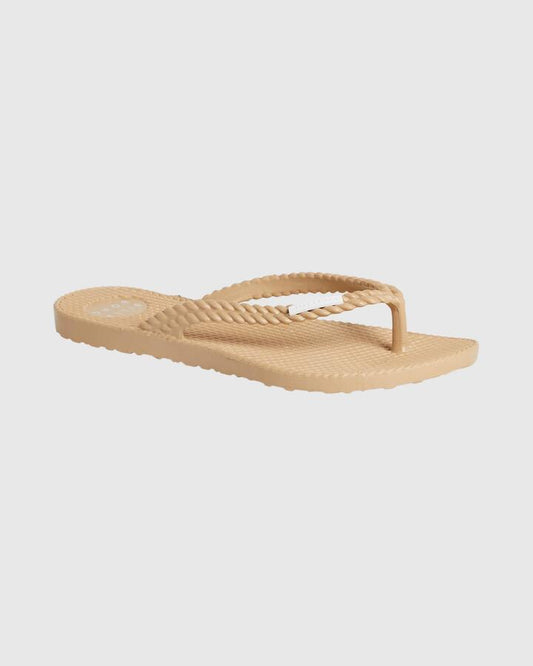 Image of Sandals. Product name - Billabong Womens Kick Back Solid Thongs Soft Sand in Soft Sand colour by brand - Billabong