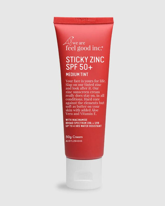 Image of Accessories. Productname: We Are Feel Good Inc Sticky Zinc Medium 50G Sunscreen Medium - in Medium colour by brand - We Are Feel Good Inc