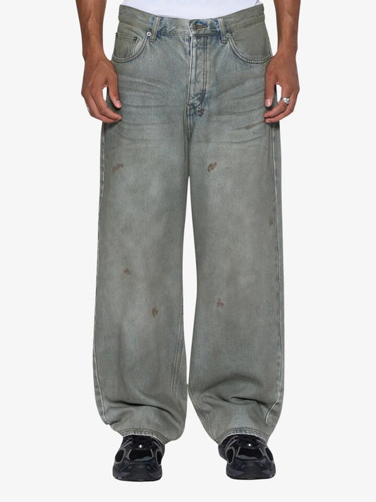 Image of a model wearing Denim. Productname: Ksubi Maxx Greaser in Denim colour by brand - Ksubi
