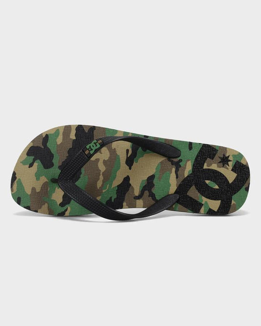 Image of Sandals. Productname: DC Shoes Mens Spray Graffik Thongs Black/Camo - in Black/Camo colour by brand - DC Shoes