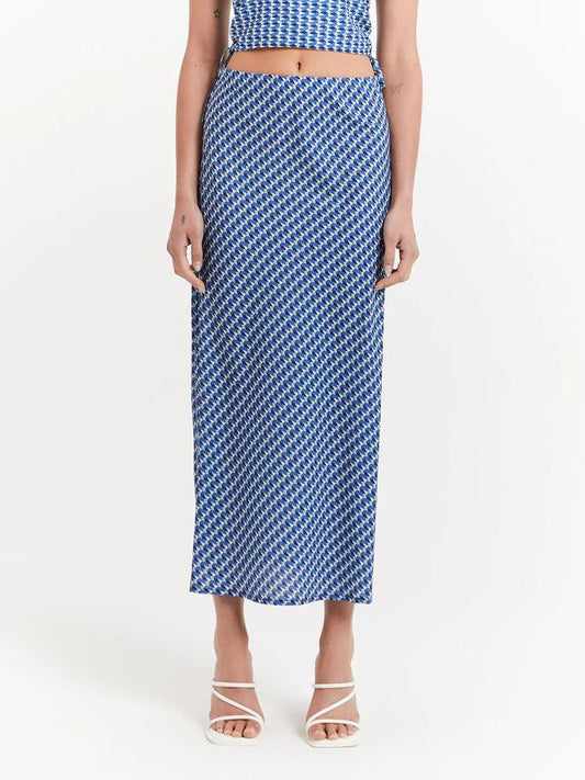 Image of a model wearing Skirts. Productname: Beyond Her Lana Midi Skirt in City Lights colour by brand - Beyond Her