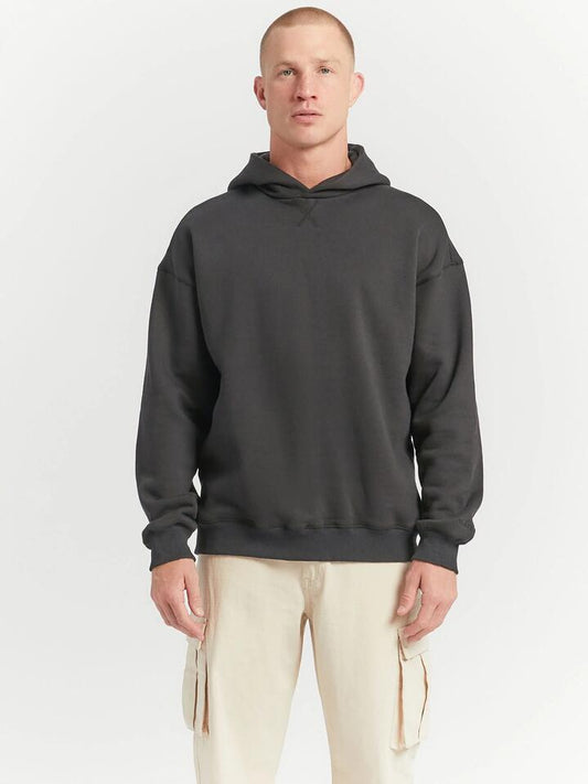 Image of a model wearing Outerwear. Productname: Article One Finley Hooded Sweater in Black colour by brand - Article One