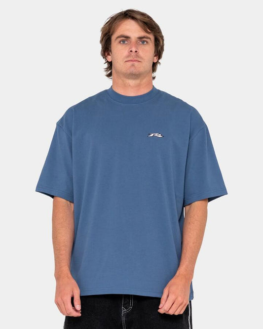 Image of T-Shirts. Product name - Rusty Mens Registered T-Shirt China Blue in China Blue colour by brand - Rusty