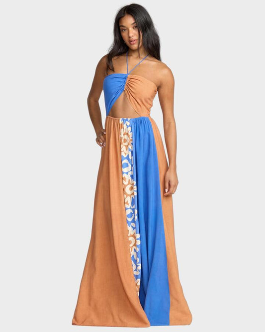 Image of Dresses. Productname: Billabong - Womens Trippin Drippin Maxi Dress - Sunburnt - in Sunburnt colour by brand - Billabong