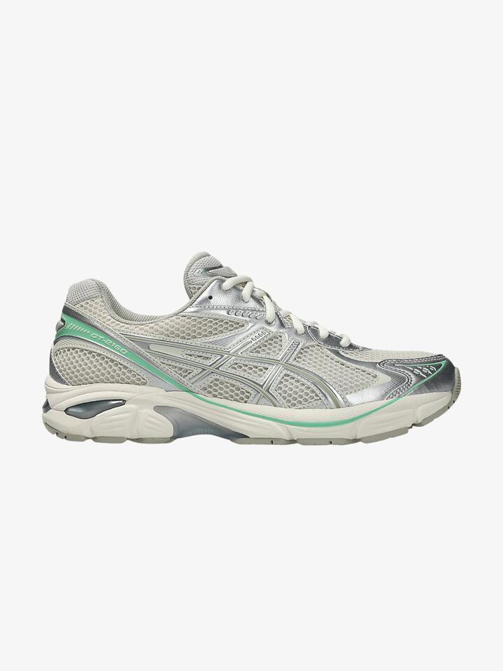 Image of Footwear. Productname: Asics Unisex GT-2160 in Smoke Grey/Peppermint colour by brand - Asics