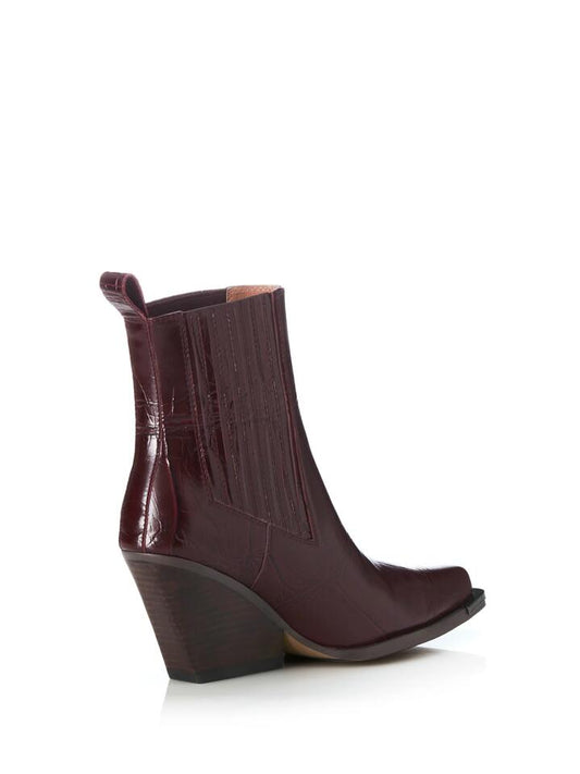Image of Boots. Productname: Alias Mae Jessie in Burgundy Croc colour by brand - Alias Mae