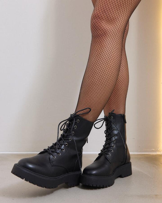 DONATELLO  BLACK Women's Boot Flat Novo Boots 05