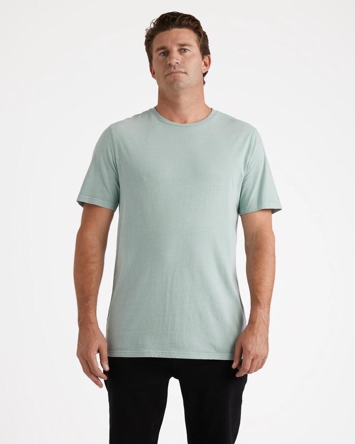 Image of T-Shirts. Product name - Volcom Mens Aus Wash T-Shirt Chambray in Chambray colour by brand - Volcom